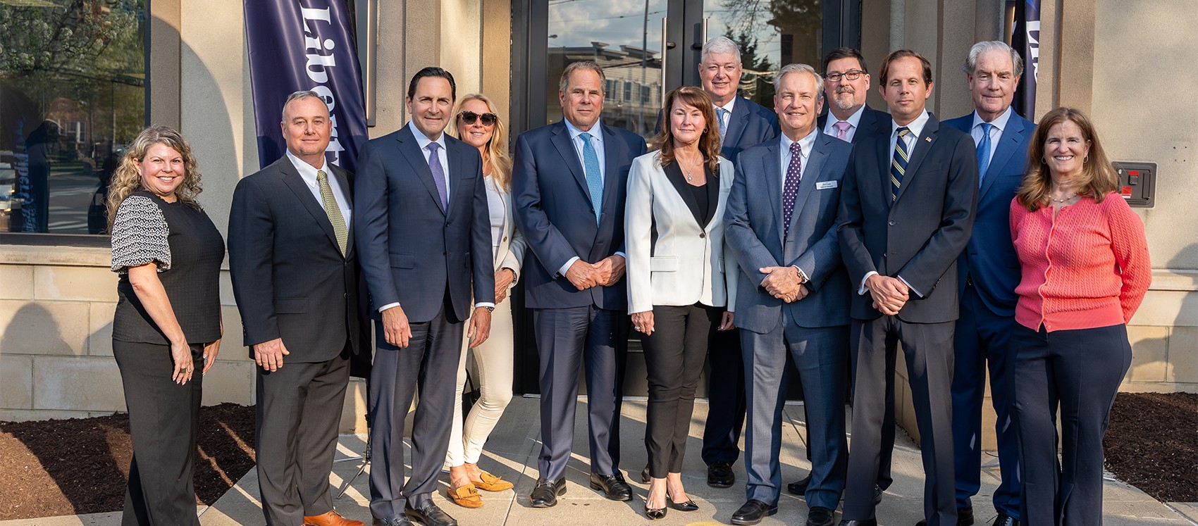 group photo of Liberty Bank team